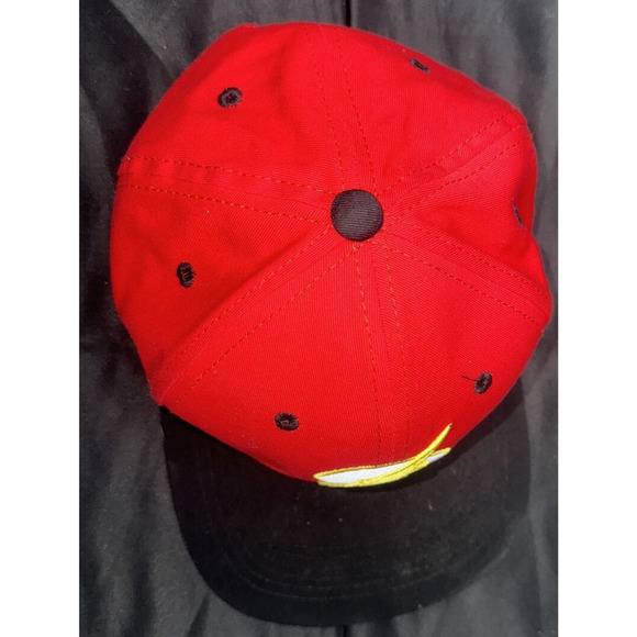 Dc Comics Originals The Flash Logo Embroidered Snapback Hat Red/Black Adjustable - Picture 7 of 10